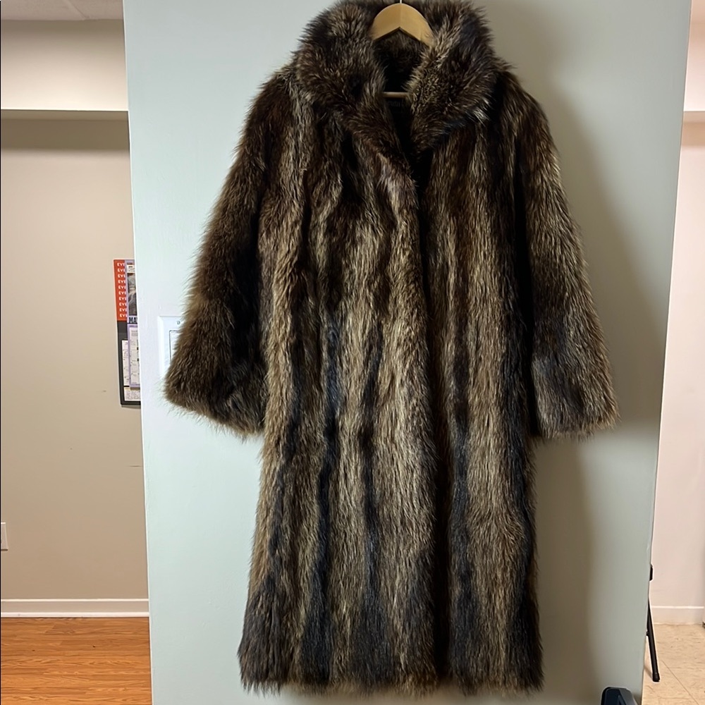 Vintage Real Fur Longline Coat by Herman Furs – No Size, Read Measurements